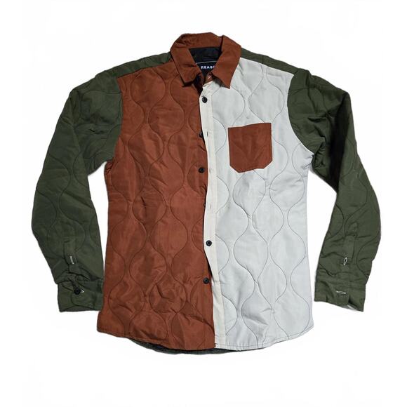 Reason Men's Colorblock Overshirt - Size S - Picture 1 of 3